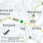 Map for location: Belo, Slovenia