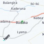 Map for location: Budaka, Uganda