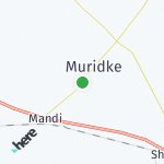 Map for location: Muridke, Pakistan