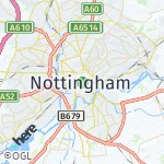 Map for location: Nottingham, United Kingdom