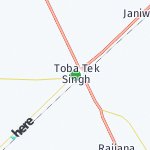Map for location: Toba Tek Singh, Pakistan