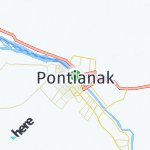 Map for location: Pontianak, Indonesia