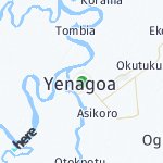 Map for location: Yenagoa, Nigeria