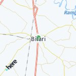 Map for location: Bilari, India