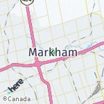 Map for location: Markham, Canada