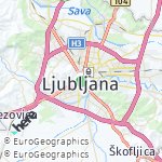 Map for location: Ljubljana, Slovenia