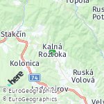 Map for location: Kalná Roztoka, Slovakia