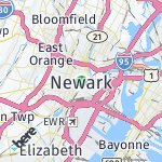 Map for location: Newark, United States