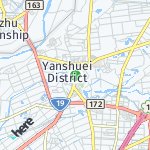 Map for location: Yanshuei District, Taiwan