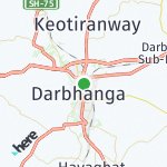 Map for location: Darbhanga, India