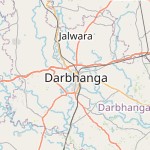 Map for location: Darbhanga, India