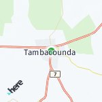 Map for location: Tambacounda, Senegal