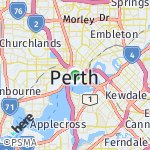 Map for location: Perth, Australia