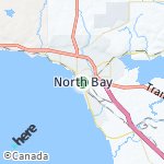 Map for location: North Bay, Canada