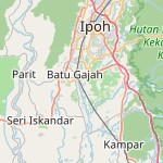Map for location: Batu Gajah, Malaysia