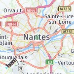 Map for location: Nantes, France