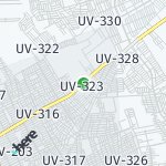 Map for location: UV-323, Bolivia