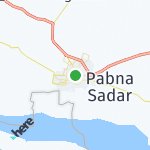 Map for location: Pabna, Bangladesh