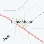 Map for location: Damanhour, Egypt