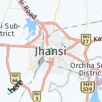 Map for location: Jhansi, India