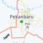 Map for location: Pekanbaru, Indonesia
