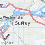 Map for location: Surrey, Canada