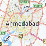 Map for location: Ahmedabad, India