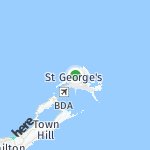 Map for location: St George, Bermuda