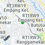 Map for location: Empang, Indonesia