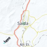 Map for location: Saïda, Algeria