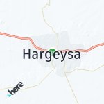 Map for location: Hargeysa, Somalia