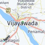 Map for location: Vijayawada, India