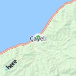 Map for location: Çayeli, Turkey