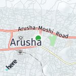 Map for location: Arusha, Tanzania