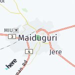 Map for location: Maiduguri, Nigeria