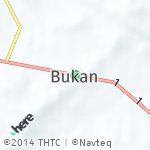 Map for location: Bukan, Iran