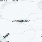 Map for location: Ahmadabad, Azerbaijan