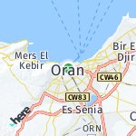 Map for location: Oran, Algeria