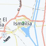 Map for location: Ismailia, Egypt