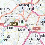 Map for location: Lille, France