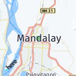 Map for location: Mandalay, Myanmar