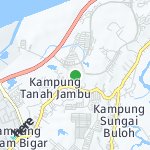 Map for location: Kampung Tanah Jambu, Brunei Darussalam