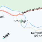 Map for location: Groningen, Suriname