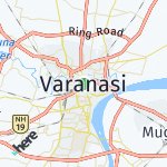Map for location: Varanasi, India