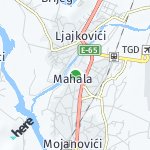 Map for location: Mahala, Montenegro