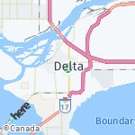 Map for location: Delta, Canada