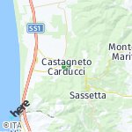 Map for location: Castagneto Carducci, Italy