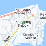 Map for location: Kampung Kapok, Brunei Darussalam