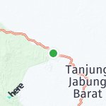 Map for location: Kuala Tungkal, Indonesia