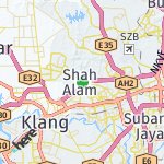 Map for location: Shah Alam, Malaysia